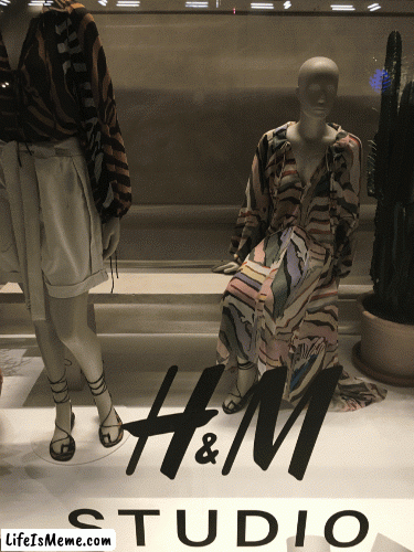 H&M Studio Apartment | image tagged in gifs,fashion,window design,h and m,brian einersen | made w/ Lifeismeme images-to-gif maker