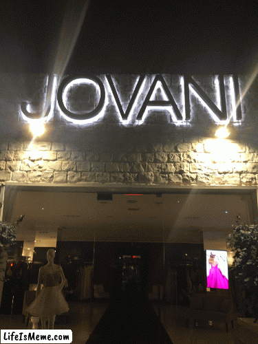 The Temple of Jovani | image tagged in gifs,fashion,window design,jovani,sacred ground,brian einersen | made w/ Lifeismeme images-to-gif maker
