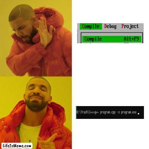 Your programmer instinct wanting to do simple things other way around | image tagged in drake blank | made w/ Lifeismeme meme maker