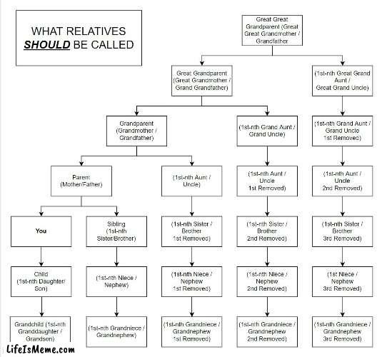 What Relatives SHOULD Be Called | image tagged in relatives,cousin | made w/ Lifeismeme meme maker