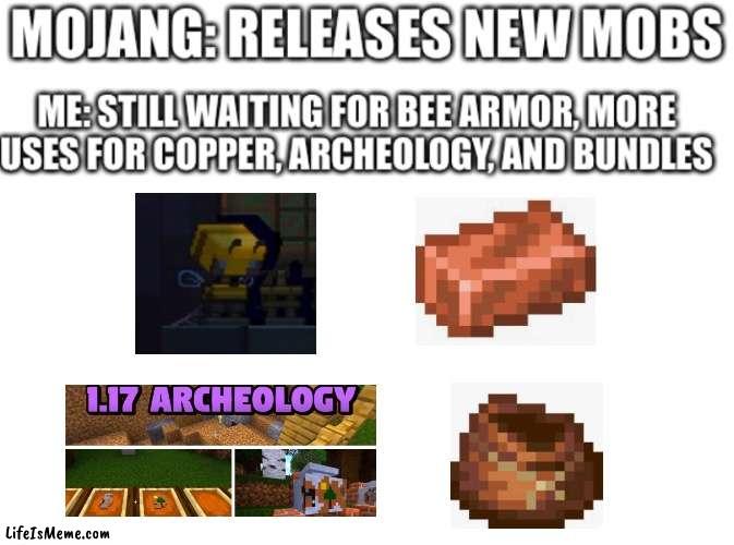 Cmon Mojang! | image tagged in minecraft,blank white template | made w/ Lifeismeme meme maker
