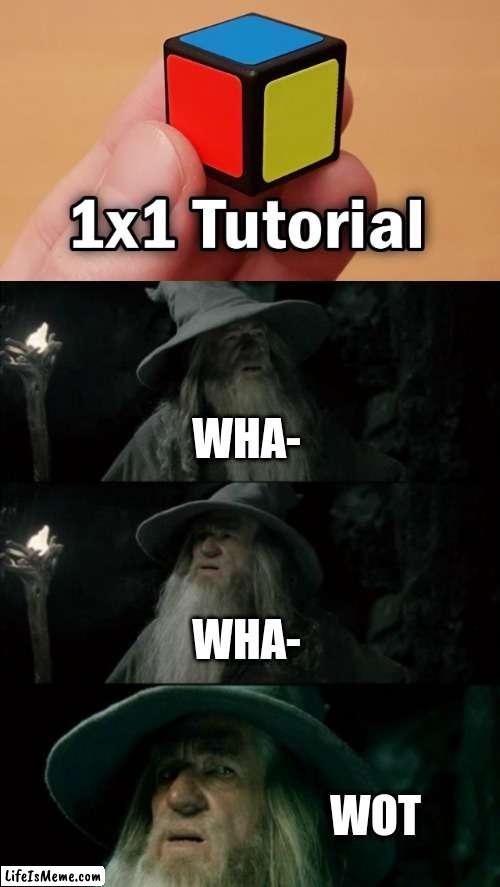 1x1 |  WHA-; WHA-; WOT | image tagged in memes,confused gandalf | made w/ Lifeismeme meme maker