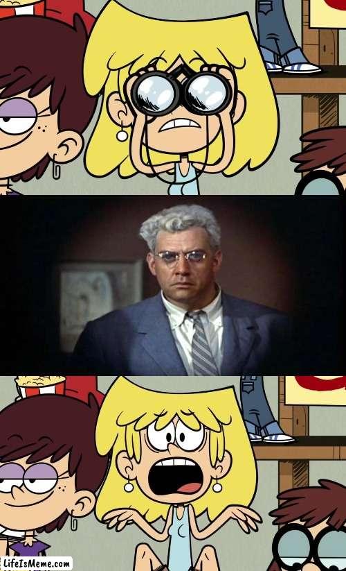 Lori Loud screams at Lars Thornwald | image tagged in the loud house | made w/ Lifeismeme meme maker