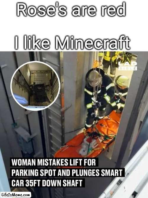 F's in chat for women |  Rose's are red; I like Minecraft | image tagged in roses are red,news | made w/ Lifeismeme meme maker