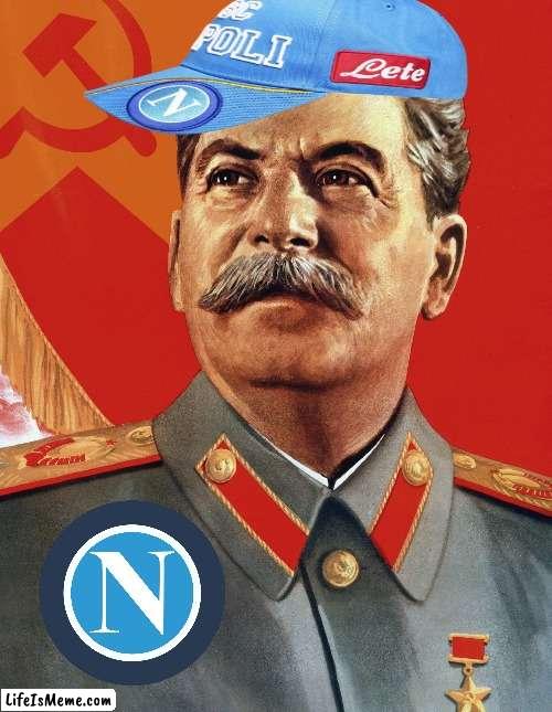 Stalin napoletano dioporco | image tagged in joseph stalin,napoleon | made w/ Lifeismeme meme maker