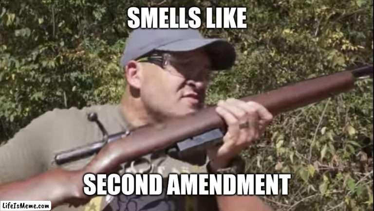 Smells Like Second Amendment |  SMELLS LIKE; SECOND AMENDMENT | image tagged in guns | made w/ Lifeismeme meme maker