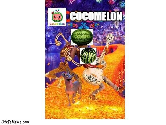 It's cocomelon. Everyone's favorite show | COCOMELON | image tagged in blank white template,watermelon,cocomelon,coco,movies,tv shows | made w/ Lifeismeme meme maker