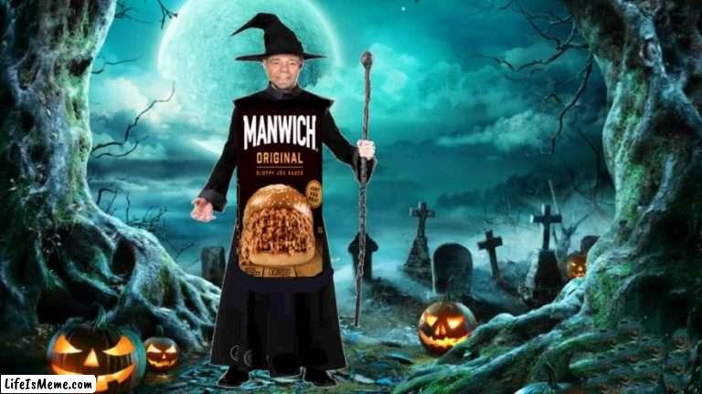 man witch | image tagged in manwich,kewlew | made w/ Lifeismeme meme maker