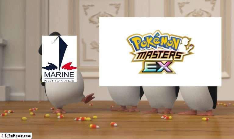 Pokemon Masters EX saluting French Navy | image tagged in saluting skipper,memes,pokemon,anime,french,navy | made w/ Lifeismeme meme maker