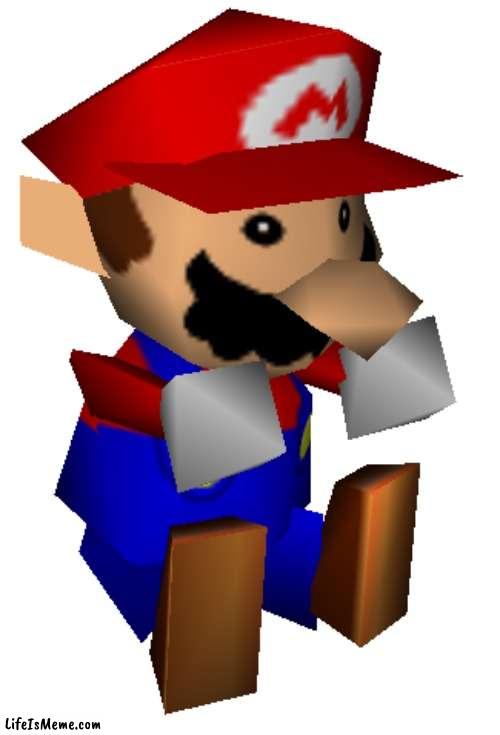no meme today,just mario doll | image tagged in smg4,memes | made w/ Lifeismeme meme maker
