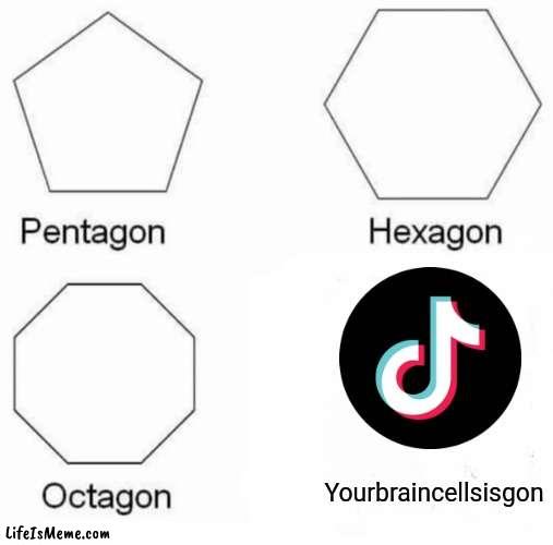 [Deleted] | Yourbraincellsisgon | image tagged in memes,pentagon hexagon octagon,tiktok sucks | made w/ Lifeismeme meme maker