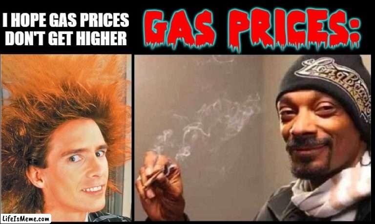 Yahoo, you can't be Serious! | GAS PRICES:; I HOPE GAS PRICES DON'T GET HIGHER | image tagged in vince vance,snoop dogg,memes,yahoo,serious,gas prices | made w/ Lifeismeme meme maker