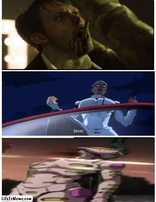 Ghaccio's Reaction to Stevie's death | image tagged in memes,jojo's bizarre adventure | made w/ Lifeismeme meme maker
