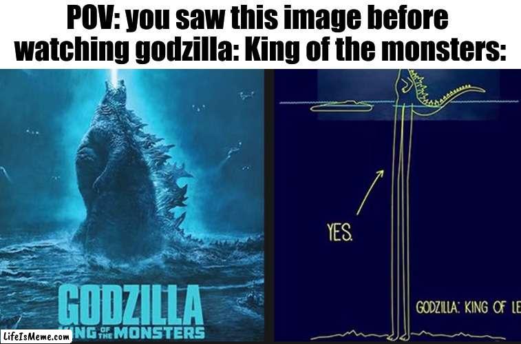 Povs | POV: you saw this image before 
watching godzilla: King of the monsters: | image tagged in lol,sofunny,succballs,my momballsurmom,akfjld | made w/ Lifeismeme meme maker