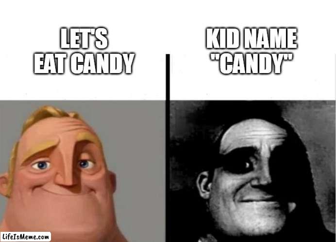 for people love sweet | KID NAME "CANDY"; LET'S EAT CANDY | image tagged in teacher's copy,funny,memes,funny memes | made w/ Lifeismeme meme maker