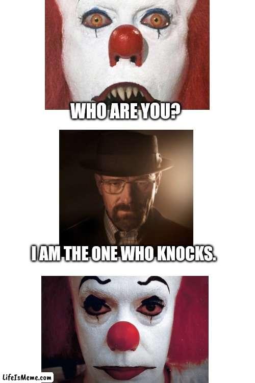 My name is Walter white yo | WHO ARE YOU? I AM THE ONE WHO KNOCKS. | image tagged in blank white template,walter white | made w/ Lifeismeme meme maker
