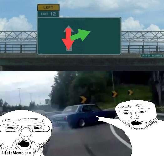 Those guys probably got ran over.... | image tagged in left exit 12 off ramp,memes | made w/ Lifeismeme meme maker