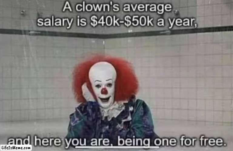 Beat this | image tagged in funny,gifs,clown | made w/ Lifeismeme meme maker