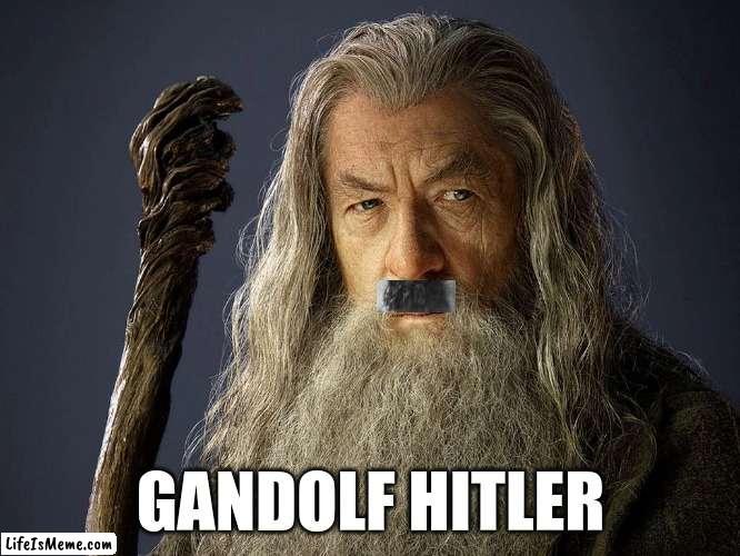 gandolf hitler | GANDOLF HITLER | image tagged in funny | made w/ Lifeismeme meme maker