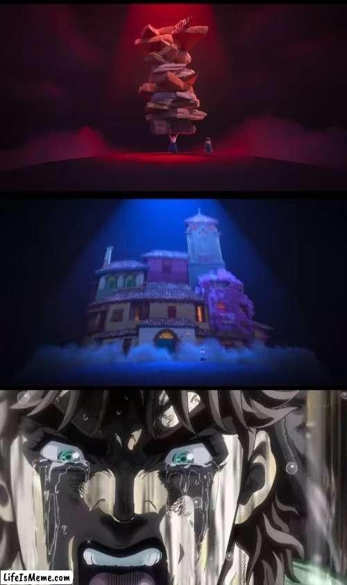 Surface Pressure seems similar | image tagged in encanto,jojo's bizarre adventure | made w/ Lifeismeme meme maker