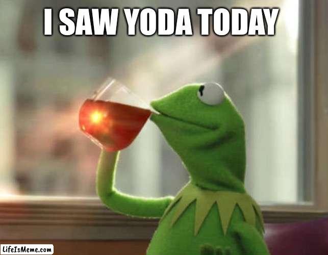 Beyond | I SAW YODA TODAY | image tagged in but that's none of my business neutral,yoda,part 2 | made w/ Lifeismeme meme maker