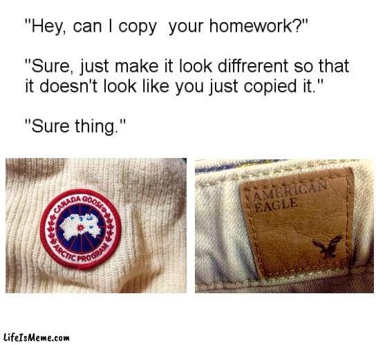 Lookin sus | image tagged in hey can i copy your homework | made w/ Lifeismeme meme maker