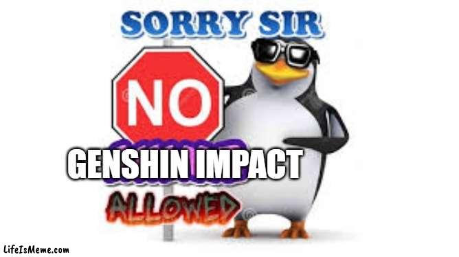 Genshin Impact Stans are demons, change my mind | GENSHIN IMPACT | image tagged in no anime allowed,genshin impact,anime,anti-simp,funny | made w/ Lifeismeme meme maker