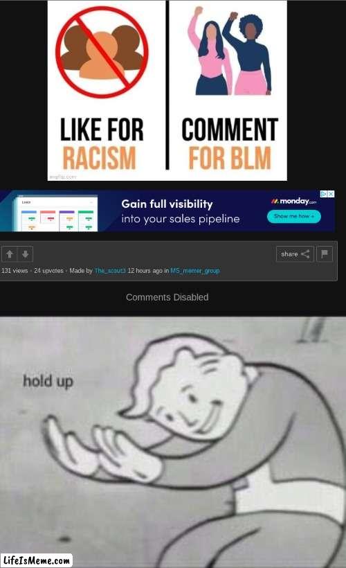 NOW WAIT JUST A MINUTE- | image tagged in fallout hold up | made w/ Lifeismeme meme maker