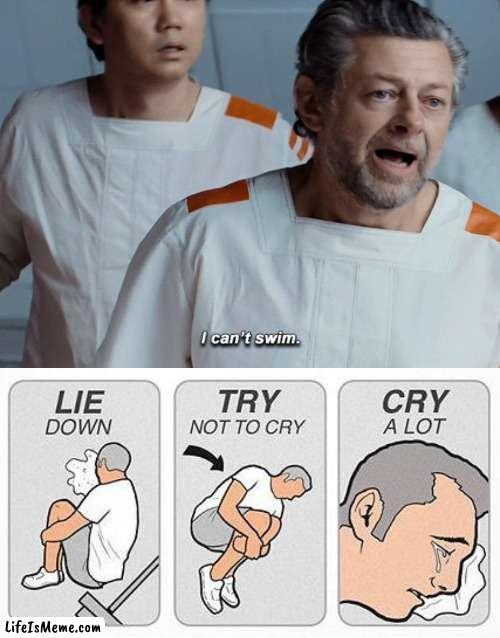 Sinking Into our Hearts | image tagged in cry a lot,star wars,swim,andor,sinking | made w/ Lifeismeme meme maker
