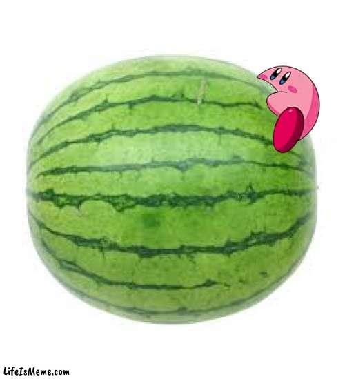 Nom | image tagged in watermelon | made w/ Lifeismeme meme maker