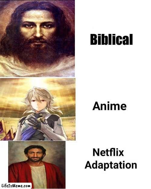 Depictions of Jesus Christ | Biblical | image tagged in memes,fire emblem,jesus christ | made w/ Lifeismeme meme maker