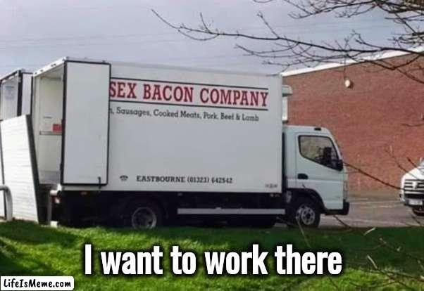 A Job I could Love | I want to work there | image tagged in i love bacon,you had one job,love wins,you're hired | made w/ Lifeismeme meme maker