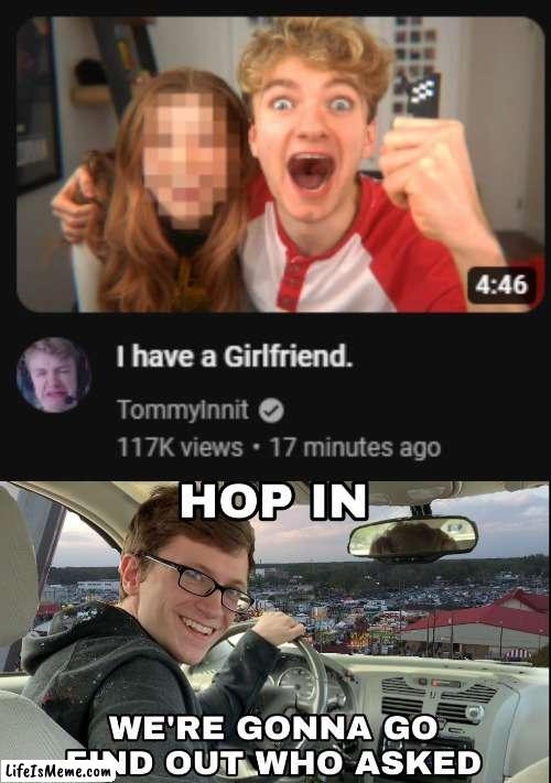 no one asked lol | image tagged in hop in we're gonna find who asked | made w/ Lifeismeme meme maker
