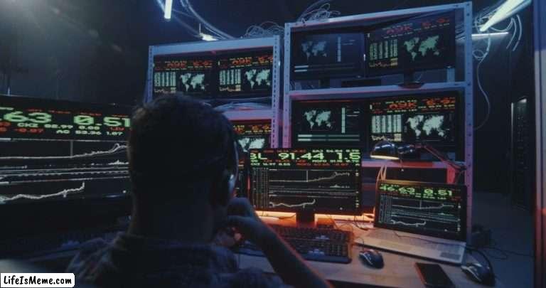 screens | image tagged in hacker | made w/ Lifeismeme meme maker