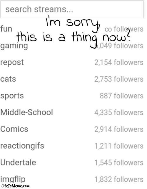 When did this happen? | I'm sorry, this is a thing now? | image tagged in imgflip,update | made w/ Lifeismeme meme maker