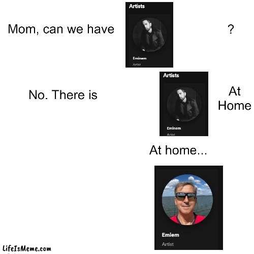 The real slimshady | image tagged in mom can we have,eminem | made w/ Lifeismeme meme maker