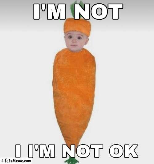 To be a baby in a carrot >>> | image tagged in carrot,babies,badcostumes,cringe,reaction,reactionmeme | made w/ Lifeismeme meme maker
