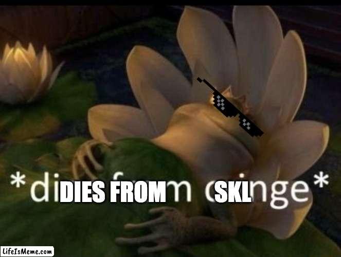 Dies from cringe | DIES FROM; SKL | image tagged in dies from cringe | made w/ Lifeismeme meme maker