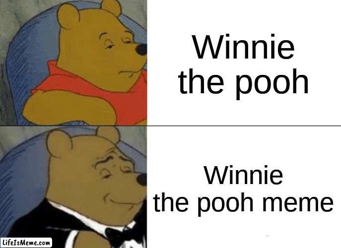 winnie the pooh | Winnie the pooh; Winnie the pooh meme | image tagged in memes,tuxedo winnie the pooh | made w/ Lifeismeme meme maker