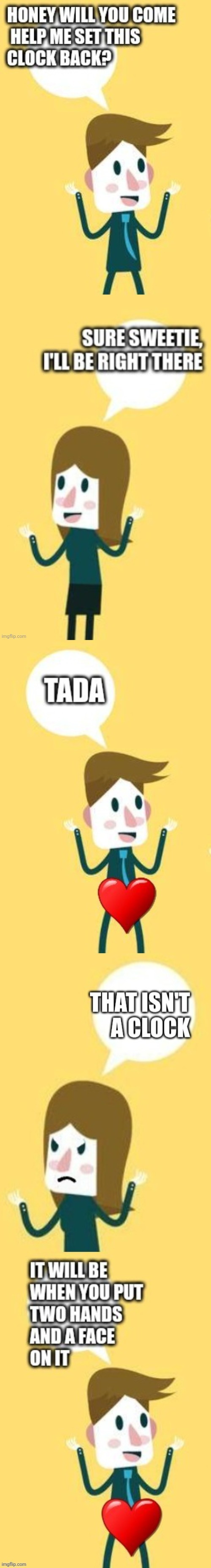 Daylight savings time | image tagged in clock,daylight savings time | made w/ Lifeismeme meme maker