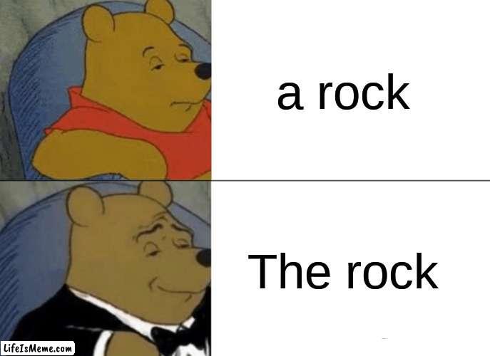 rock's | a rock; The rock | image tagged in memes,funny,rock,maybe politics,yes,dope | made w/ Lifeismeme meme maker