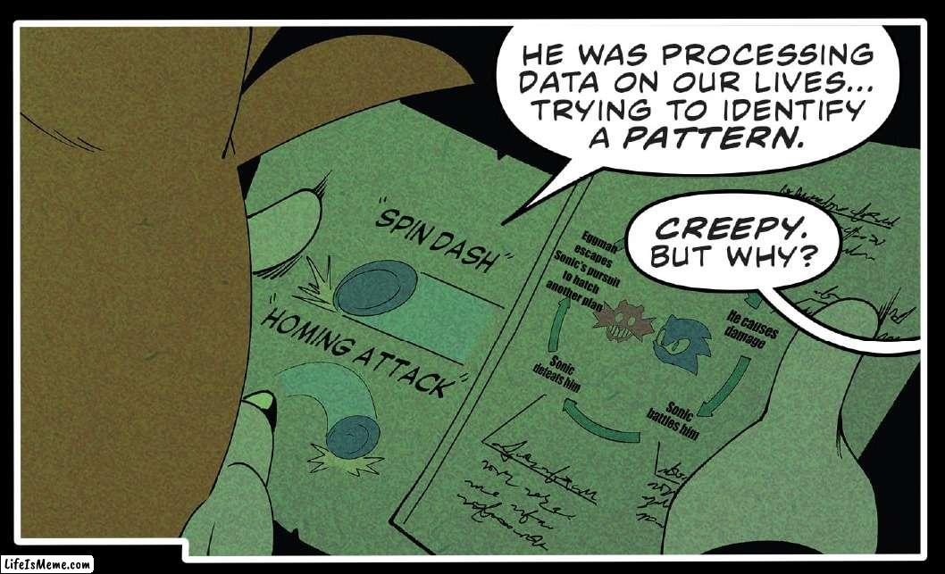 The Sonic Story Cycle | Eggman escapes Sonic's pursuit to hatch another plan | image tagged in sonic routines | made w/ Lifeismeme meme maker