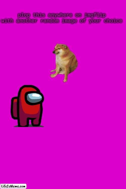 Repost this with any added image | image tagged in new template | made w/ Lifeismeme meme maker