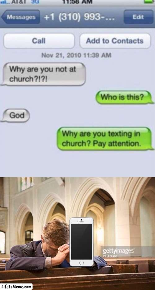 this stream is not funny (im betting that this will get popular) | image tagged in man praying in church | made w/ Lifeismeme meme maker