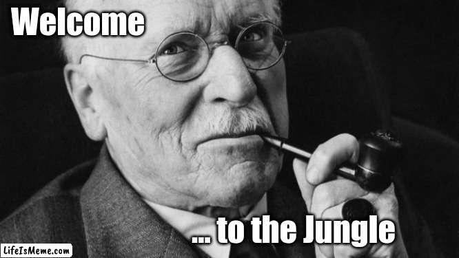 Forever Jung | Welcome; … to the Jungle | image tagged in carl jung | made w/ Lifeismeme meme maker