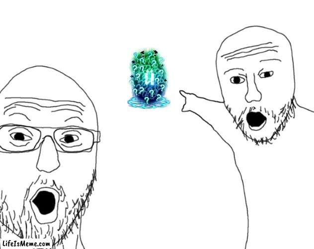 POV: when you finally get uber secret chomik | image tagged in soyjak pointing | made w/ Lifeismeme meme maker