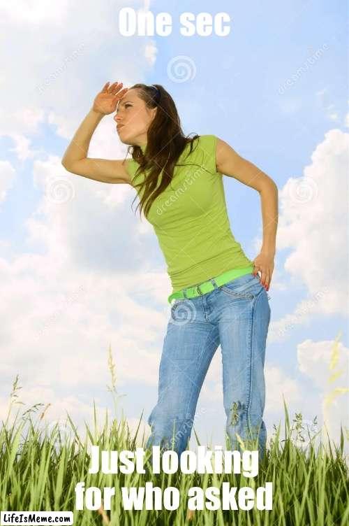 Aka NOBODY ASKED | One sec; Just looking for who asked | image tagged in memes | made w/ Lifeismeme meme maker