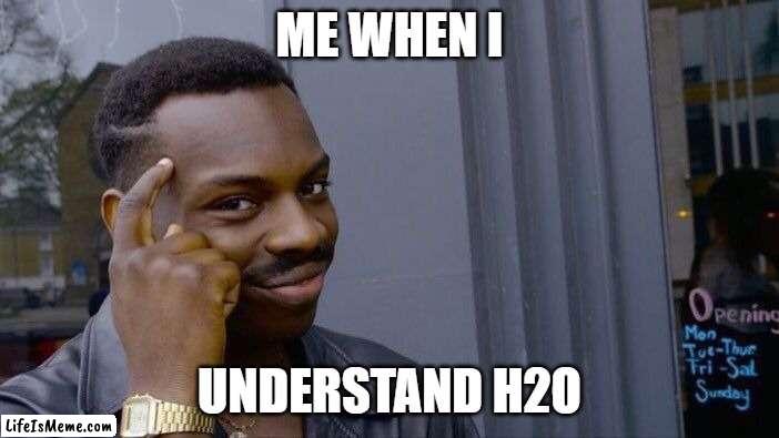 omg im so smart | ME WHEN I; UNDERSTAND H2O | image tagged in memes,roll safe think about it,smart | made w/ Lifeismeme meme maker