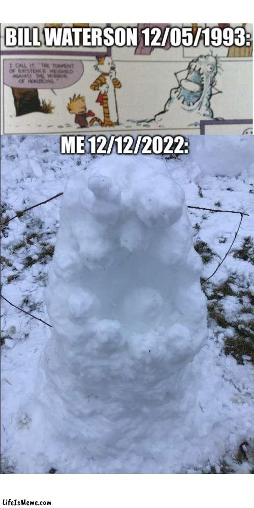 I recreated Calvin and Hobbes | image tagged in calvin and hobbes,rules | made w/ Lifeismeme meme maker