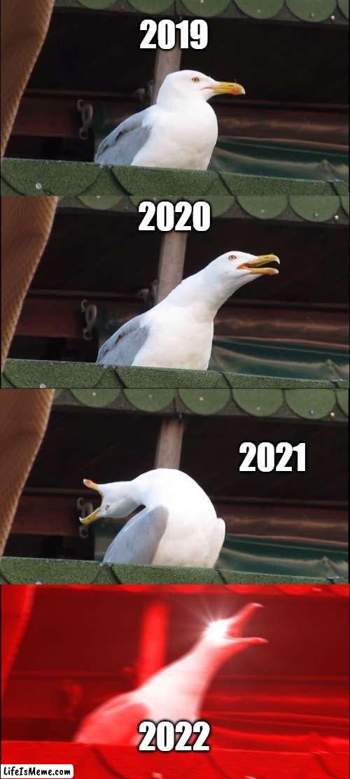 free epic Spunk | 2019; 2020; 2021; 2022 | image tagged in memes,inhaling seagull | made w/ Lifeismeme meme maker